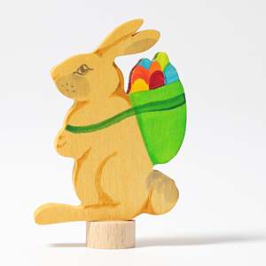 Grimm's Candle Holder Decoration - Rabbit with Basket