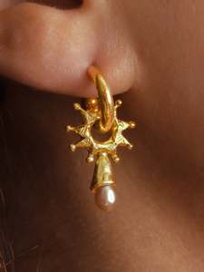 Earrings: The Jester's Wheel Hoops