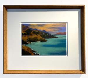 Painting: Lyttleton From Above Rapaki Bay