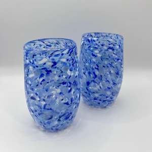 Keith Grinter: Glass Tumbler - Sky Blue
