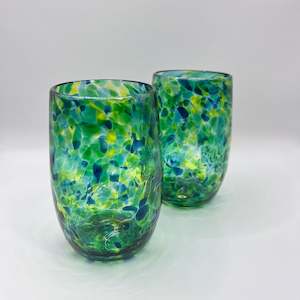 Keith Grinter: Glass Tumbler - Sea Green