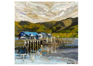 Harriet Millar: Wharf at Akaroa