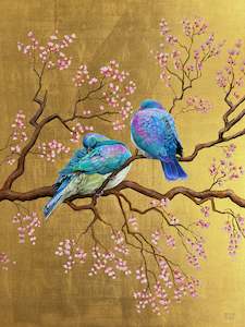 Anna Gibbs: Kererū Amidst the Blossoms