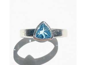 Charlie Lattimore 1: Trillant Shape Bezel Ring - Topaz
