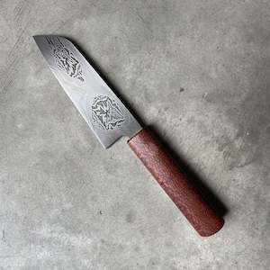 Tyler Ackland: Mosaic Damascus Kitchen Knife