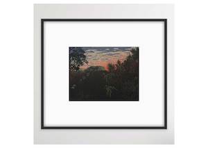 Shared Lines: Early Morning, Panama Rock Framed