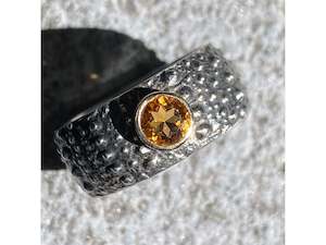 Rachel Lambert: Citrine Kina Ring