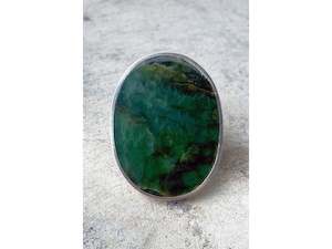 Stephen Bradford: Oval Bright Jade Ring