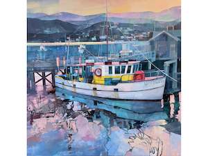 Galina Kim: Dusk in the harbour