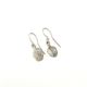 Silver Beech print silver earrings