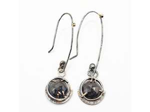 Natalie Salisbury: Rosecut Sapphires earrings