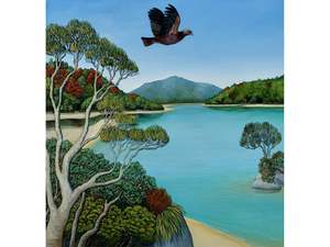 Clare Reilly: Kākā on a Clear Day