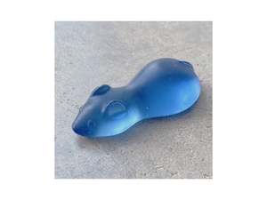Rebecca Heap: Cast Glass Sugar Mice - Steel Blue