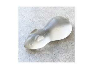 Rebecca Heap: Cast Glass Sugar Mice - Pale Grey