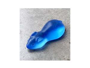 Rebecca Heap: Cast Glass Sugar Mice - Pale Cobalt