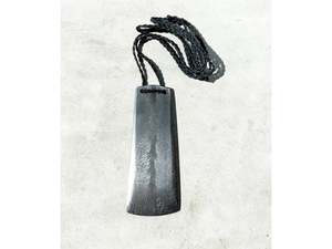Tyler Ackland: Feather Damascus Toki Pendant