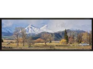 Peter Latham: Winter's Arrival Canvas Print - framed
