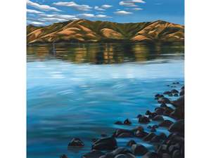 Beverley Frost: Sunday Evening by the Wharf, Wainui