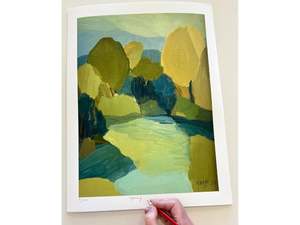 Spring River Study Print