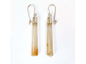 Coromandel Carnelian earrings - sterling silver