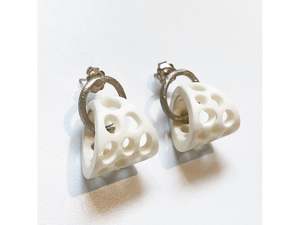 Rachel Lambert: Antler & Stg hoop small studs