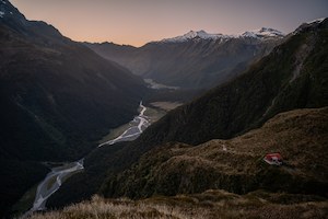 Dawn over Liverpool Hut