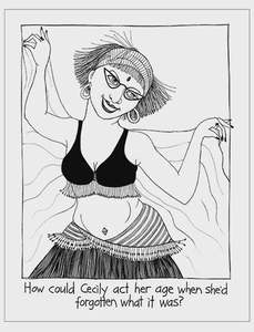 Living: Cecily Tea Towel Act her Age