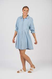 Piper Dress-Light Wash