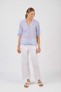 Clothing Shoes: Knewe Link Shirt-Blue Stripe