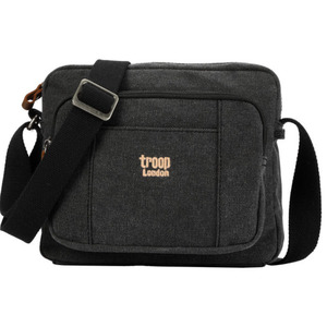 Classic Canvas Cross Body Bag Black Stonewash