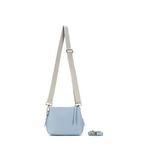 Accessories: Daniella Cross Body  Flat bottom Bag Chambrey