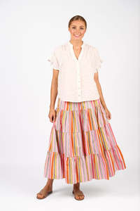 Products: Knewe Addison Top - White Check