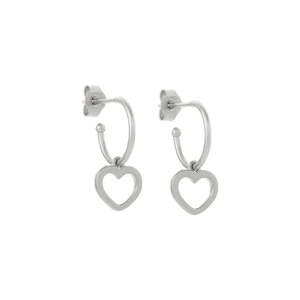 Mini Heart Hoop Earrings