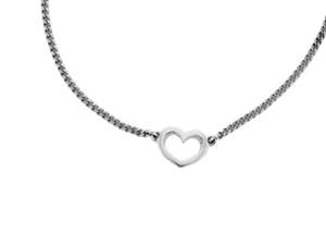 Jewellery: Mini Heart Necklace Sterling Silver