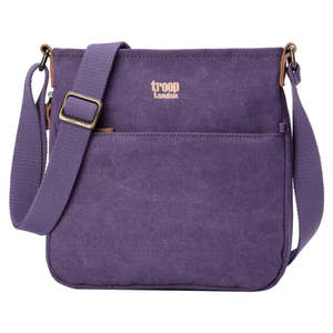 Handbags Wallets: Classic Zip Shoulder Bag - Small Purple