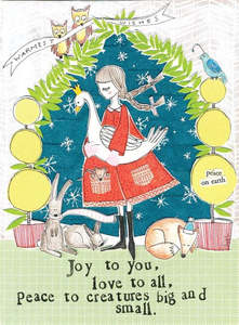 Cards: Christmas Card - Peace to Creatures Big & Small