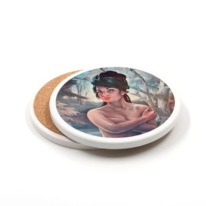 Coasters: The Nymph by J H Lynch Ceramic Coaster