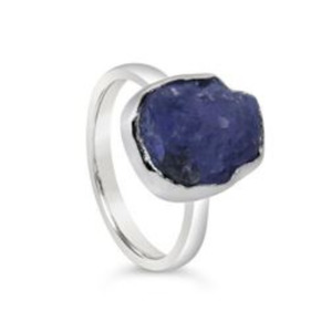 All Jewellery: Tanzanite Bezel Set Sterling Silver Ring
