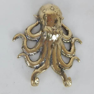 Living: Brass Octopus Hook