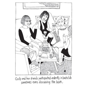 Living: Cecily Tea Towel Book Club