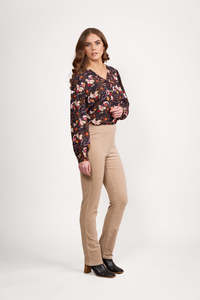 Clothing Shoes: Slim Leg Full Length Pull On Cord Oat