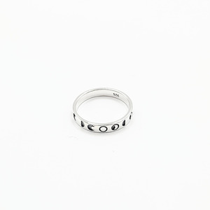 Jewellery: Sterling Silver Phases of the Moon Ring