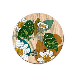 Screen Print Coaster Titipounamu