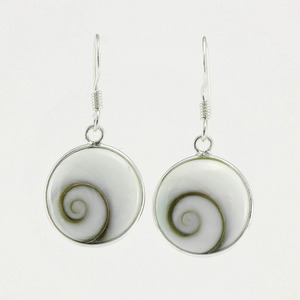 All Jewellery: Sterling Silver Triple Drop Cats Eye Hook Earrings