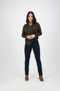 Slim Leg Pull On-Indigo Denim