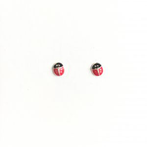 All Jewellery: Sterling Silver Earrings - Ladybug Studs