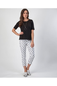 Boat Neck Top Black