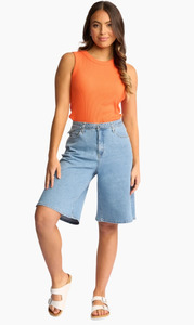 New Arrivals: Knewe Zuri Short-Light Wash Denim