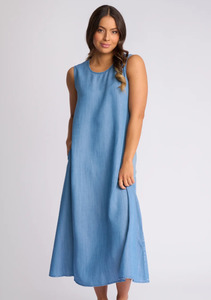Womens Clothing: Knewe Sky Dress-Light Wash