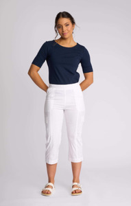 Vassalli Wave Pant-White